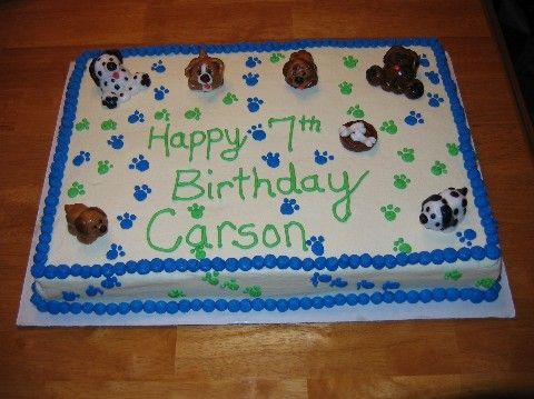 12 Photos of Dog Themed Sheet Cakes