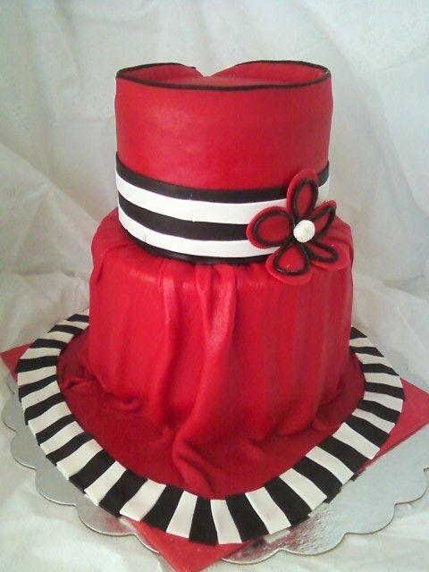 13 Red And Black Sweet 16 Cakes Photo Red And Black Sweet 16