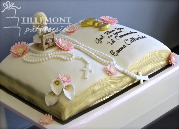 Rosary First Communion Bible Cake