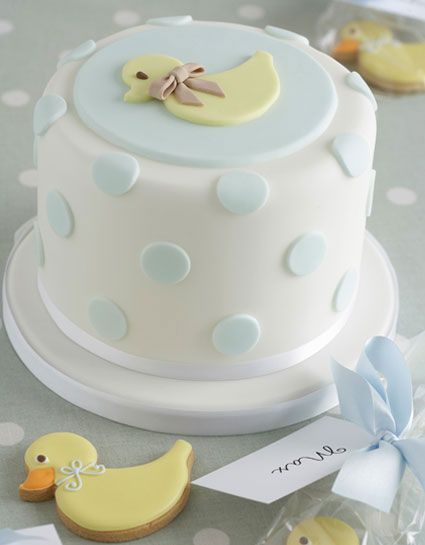 Rubber Ducky Baby Shower Cake