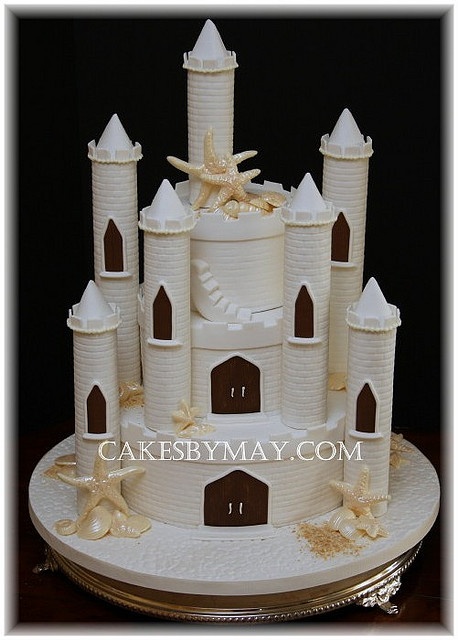 Sand Castle Wedding Cake