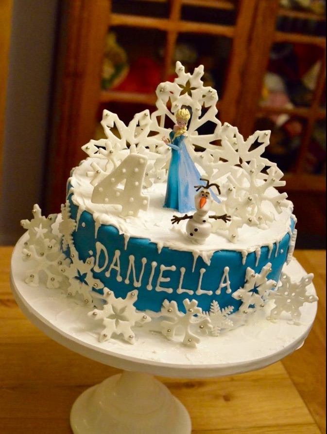 Single Tier Birthday Cake Frozen