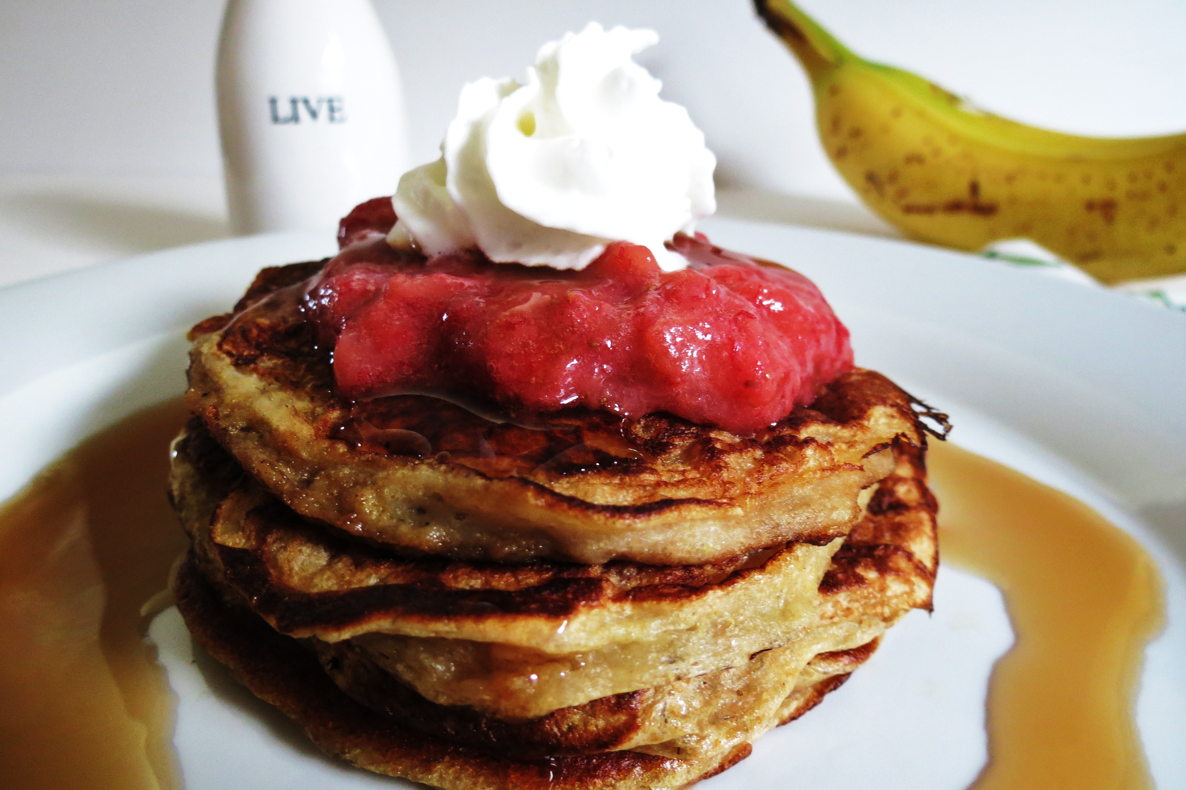 Strawberry and Banana Pancakes