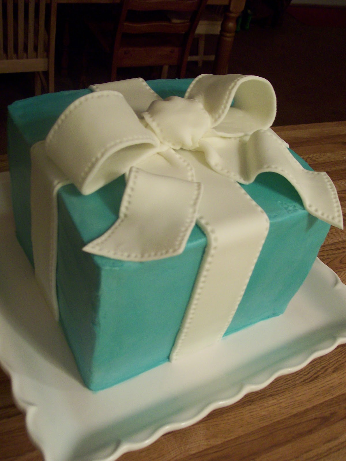 Tiffany Box Bridal Shower Cake