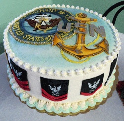 US Navy Retirement Cakes