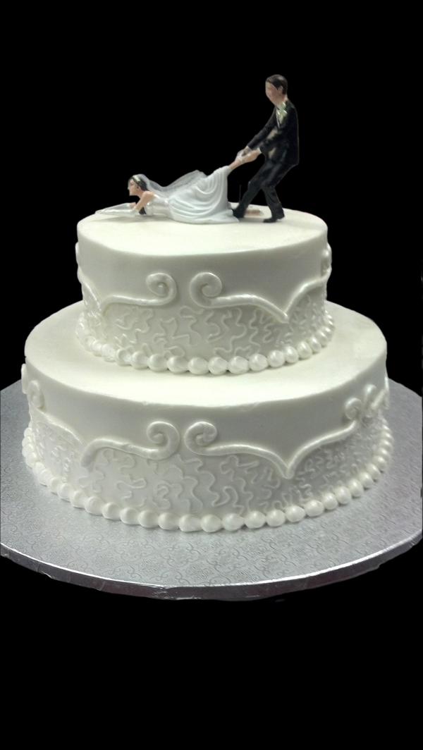 Wedding Cake with Whipped Cream Frosting