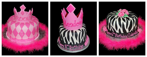 Zebra Print Princess Cake