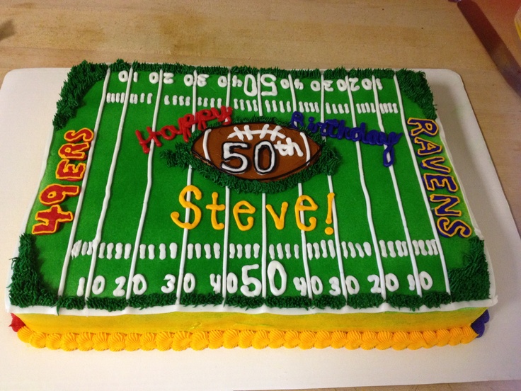 50th Super Bowl Birthday Cake