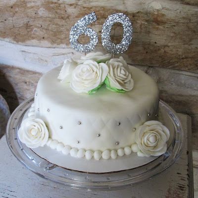 60th Wedding Anniversary Cake