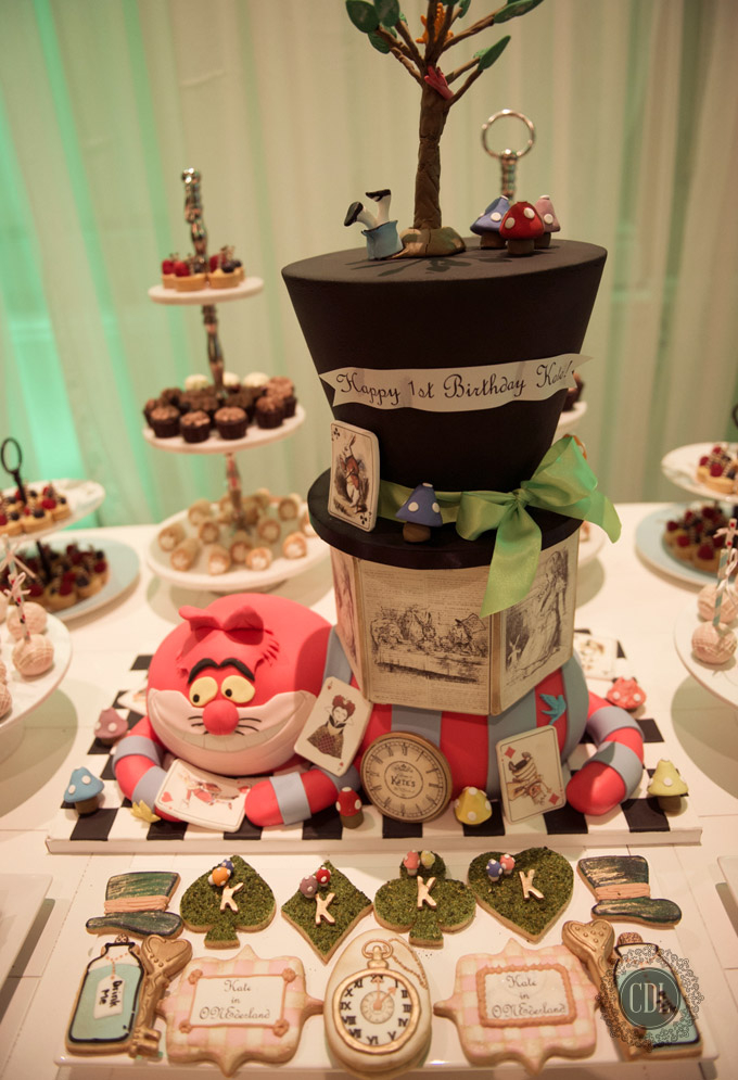 Alice in Wonderland Wedding Cake