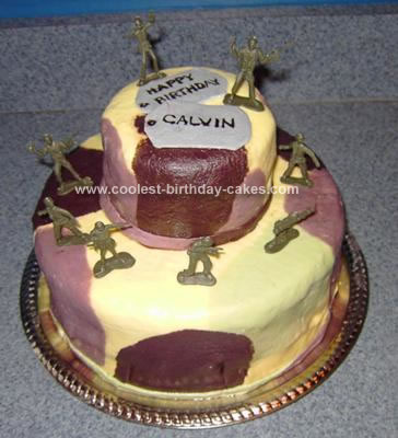 Army Military Birthday Cake