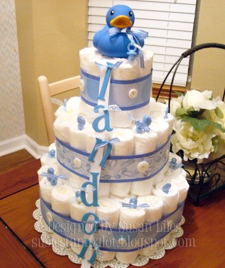 Baby Boy Diaper Cake