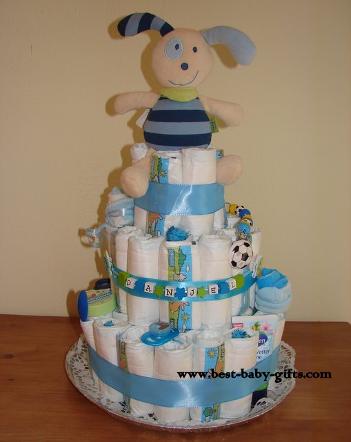 Baby Boy Diaper Cakes Instructions