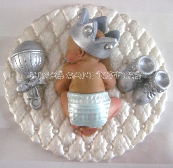 Baby Boy Shower Prince Cake Toppers