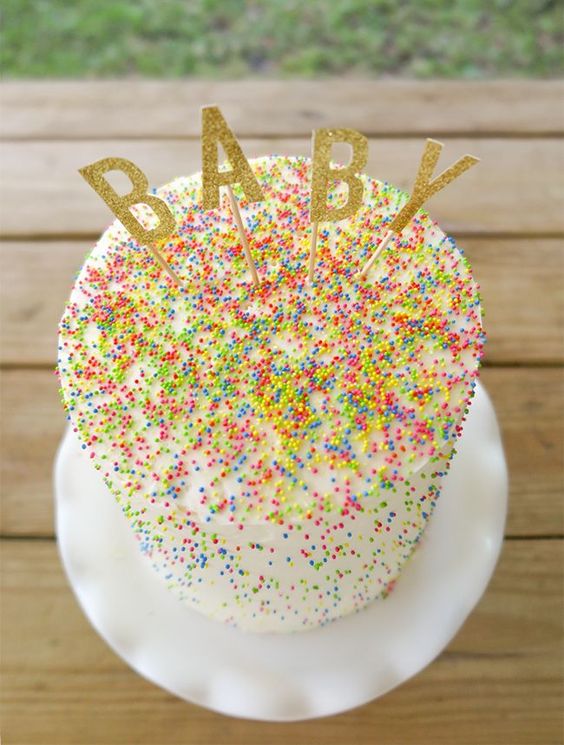 Baby Gender Reveal Cake