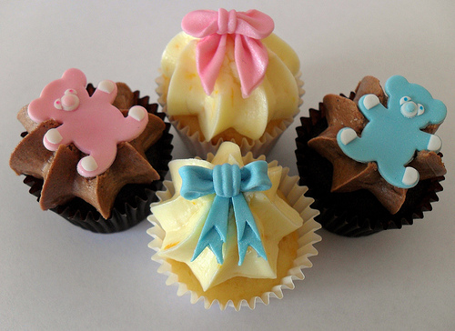 Baby Shower Mini Cupcakes