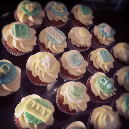 Baby Shower Mini Cupcakes