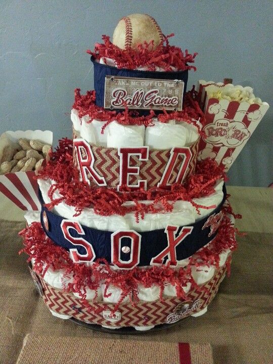 Baseball Diaper Cake