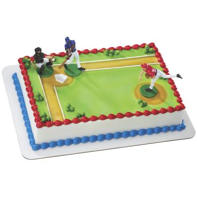 Baseball Player Cake Decorations