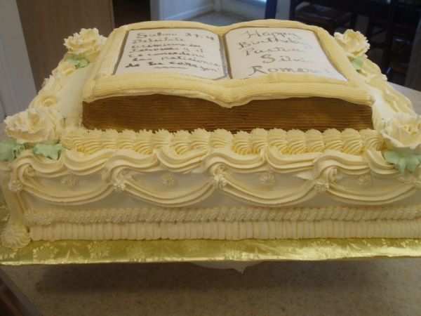 Birthday Bible Cake Design