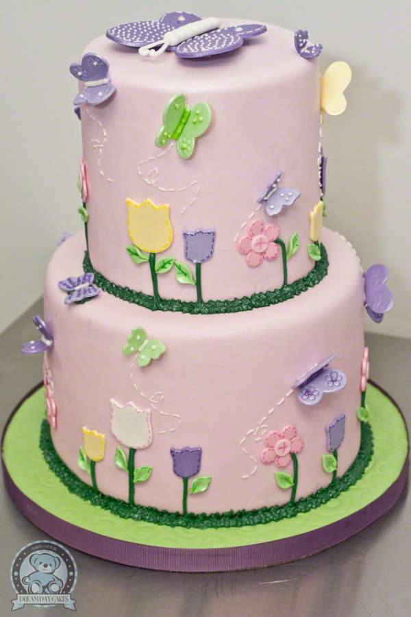 Butterfly Baby Shower Cake