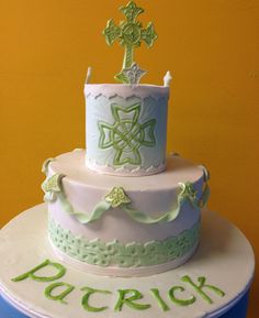 Celtic Cross Christening Cakes