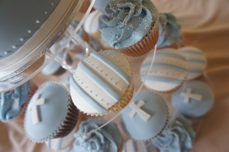 Christening Cupcake Cake