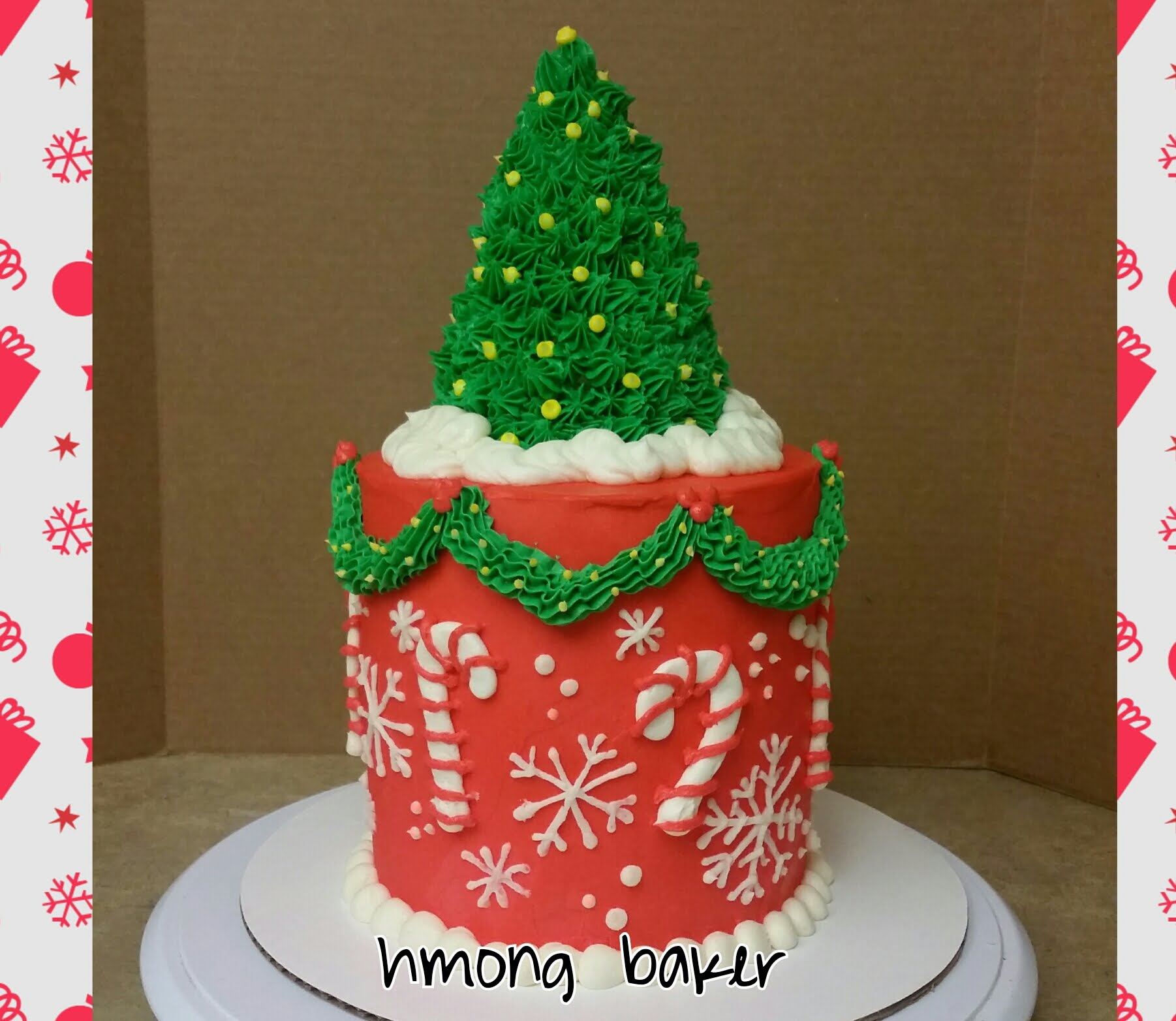 Christmas Tree Cake