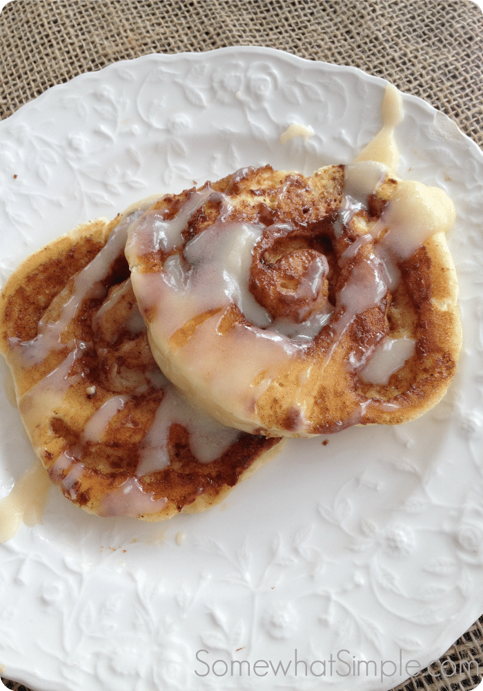 Cinnamon Roll Pancakes