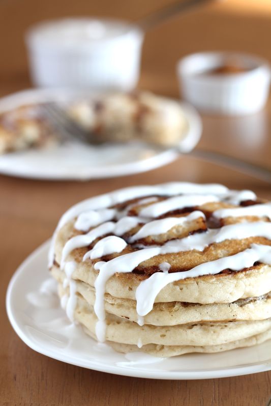 Cinnamon Roll Pancakes