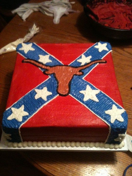 Confederate Flag Birthday Cake