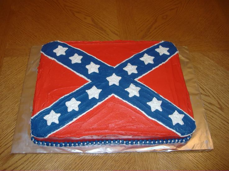 Confederate Flag Cake