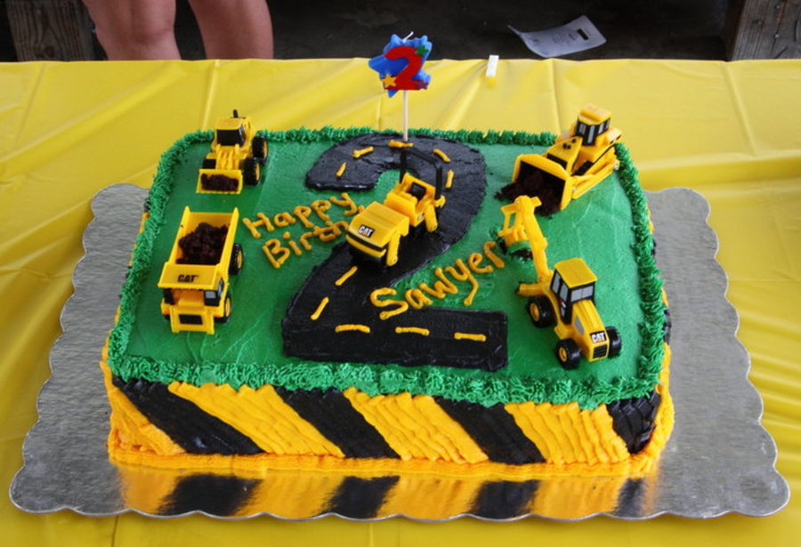 Construction Themed Birthday Cake