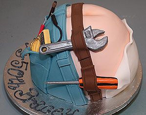 Construction Worker Cake