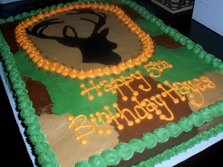 Deer Hunting Birthday Cake