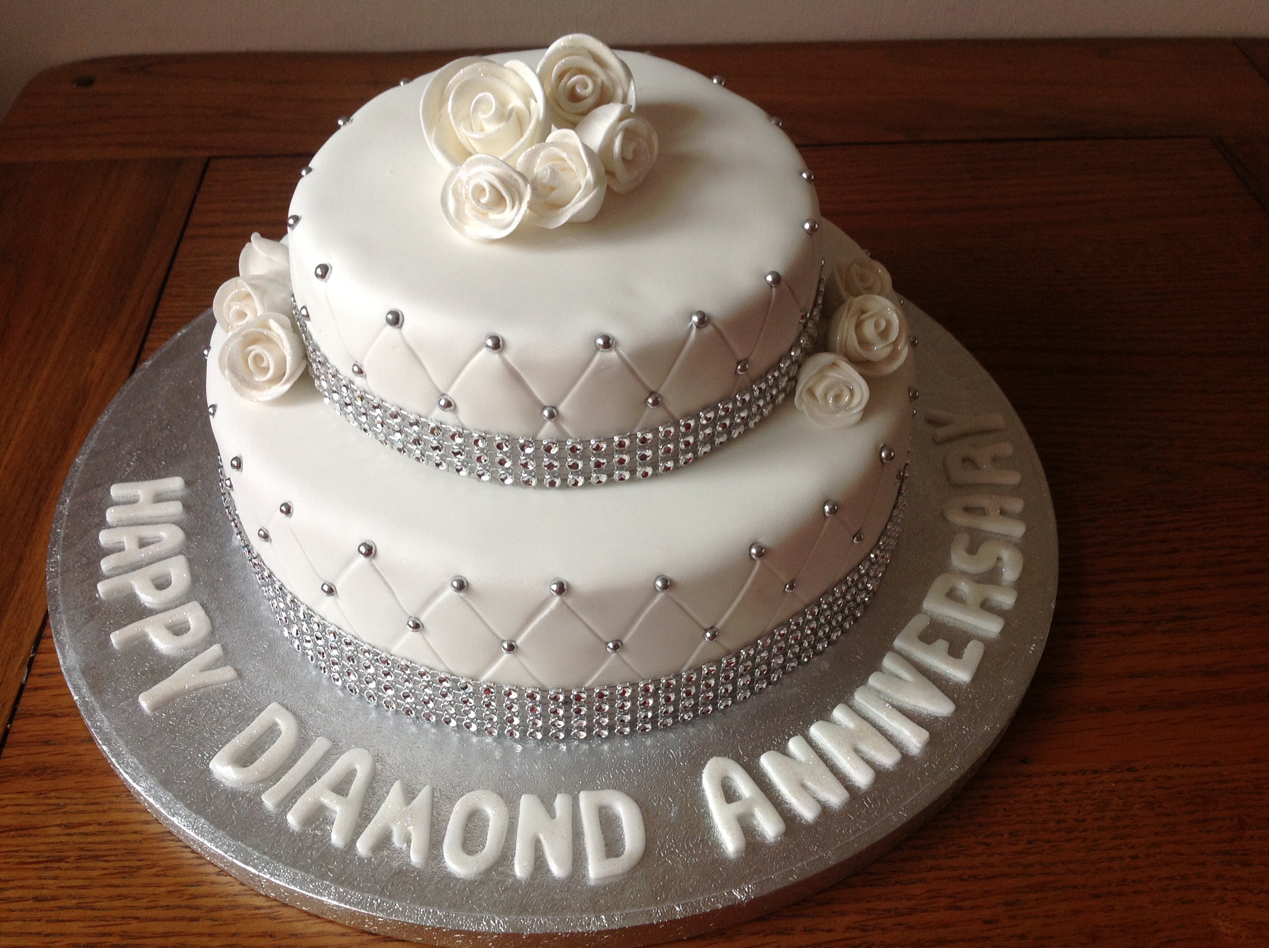 Diamond Anniversary Cake