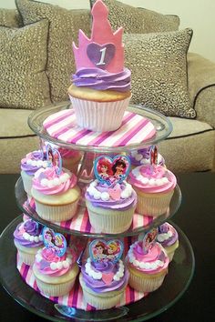 9 Photos of Disney Princess Pink And Purple Cupcakes