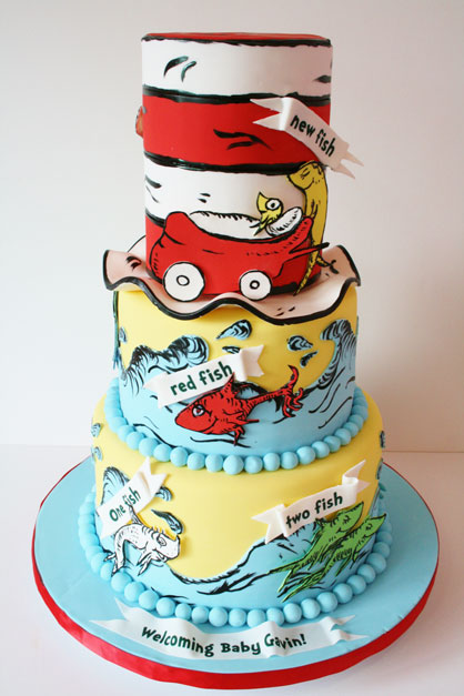 Dr. Seuss Baby Shower Cake