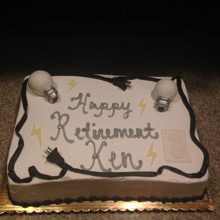 Electrician Retirement Cake