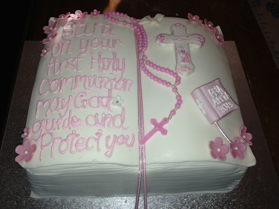 First Holy Communion Bible Cake