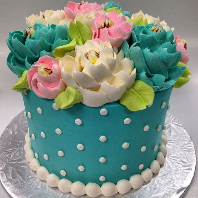 Flower Birthday Cake Buttercream