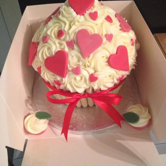 Giant Cupcake Valentine