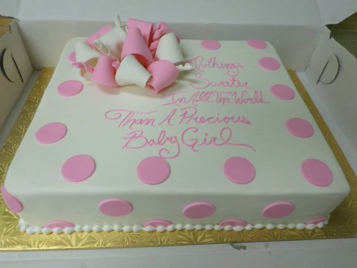 Girl Baby Shower Sheet Cake Ideas