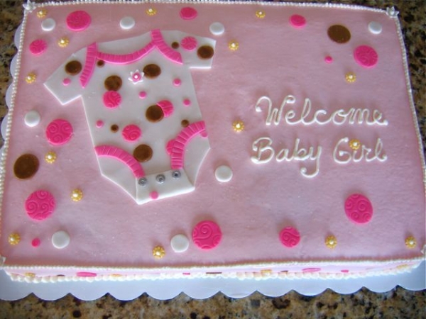 11 Cute Baby Girl Sheet Cakes Photo Girl Baby Shower Sheet Cake