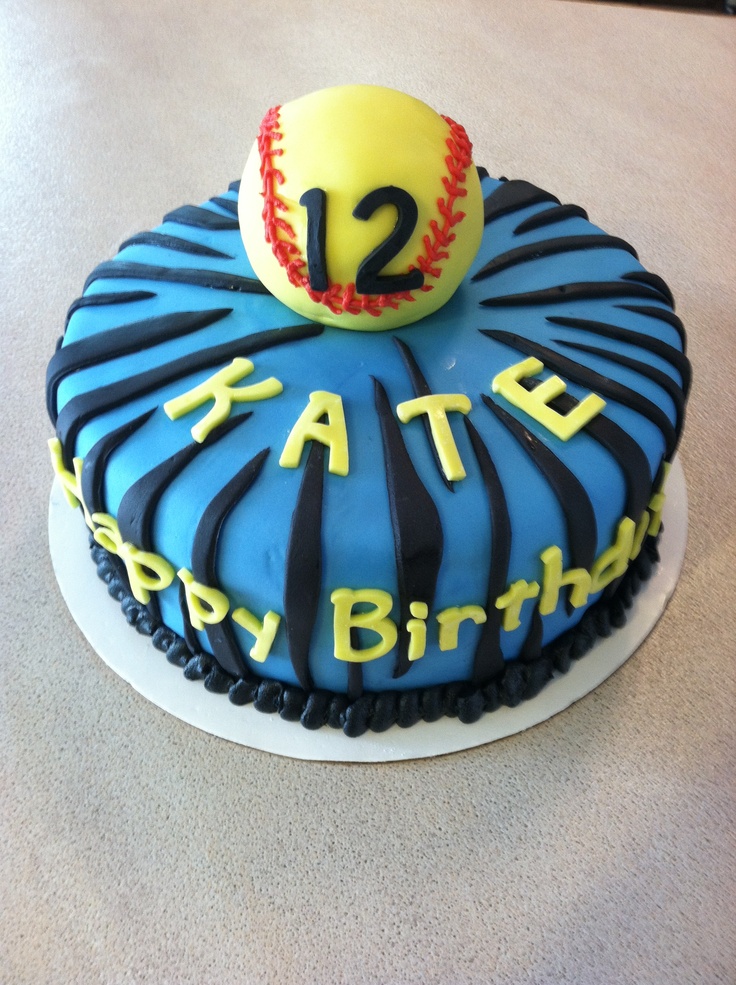 Girls Softball Cake