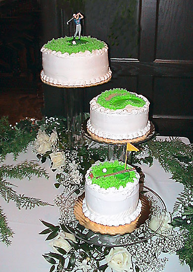 Golf Groom Wedding Cake