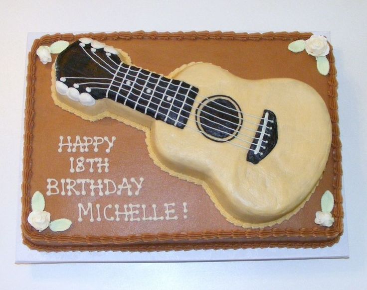 6 Photos of Guitar Cakes Buttercream