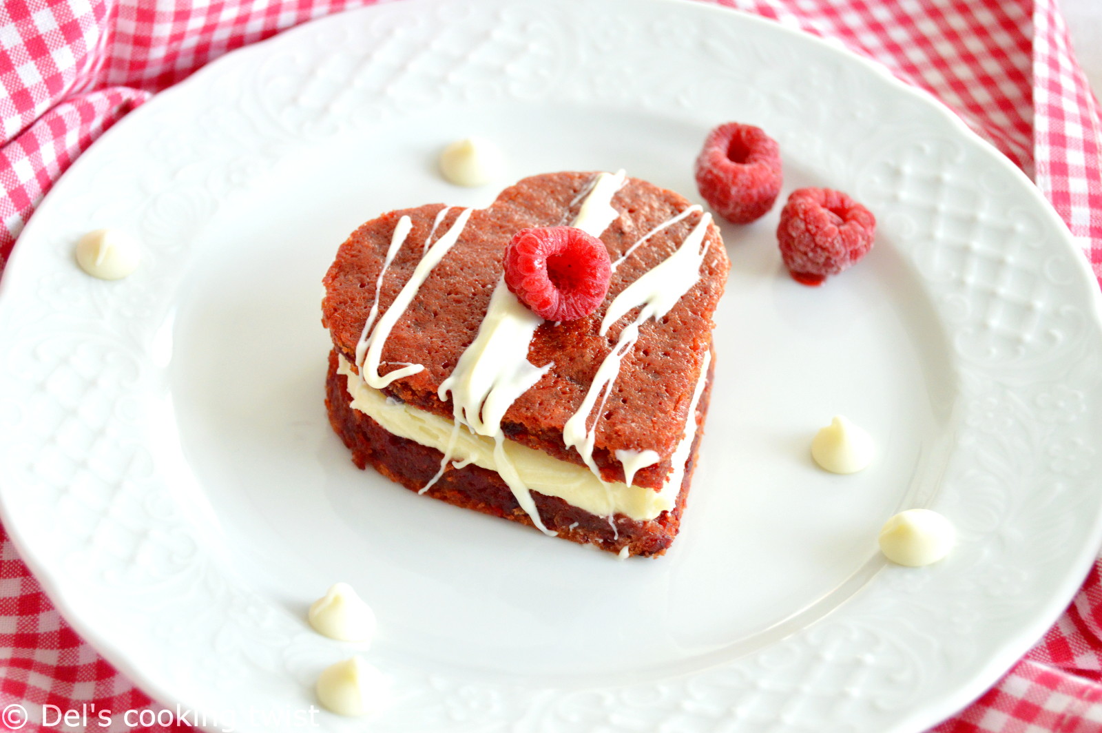 Heart Shaped Valentine's Cake