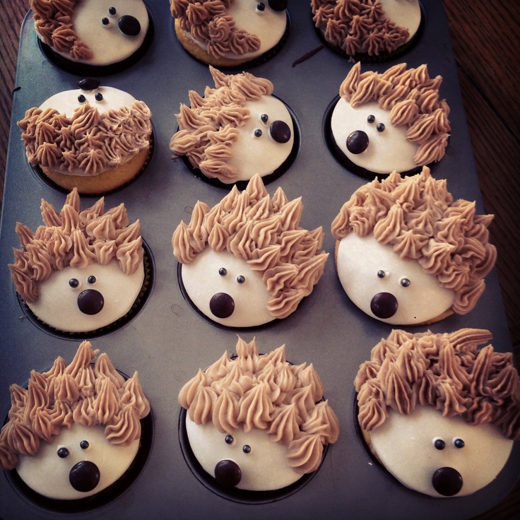 Hedgehog Cupcakes