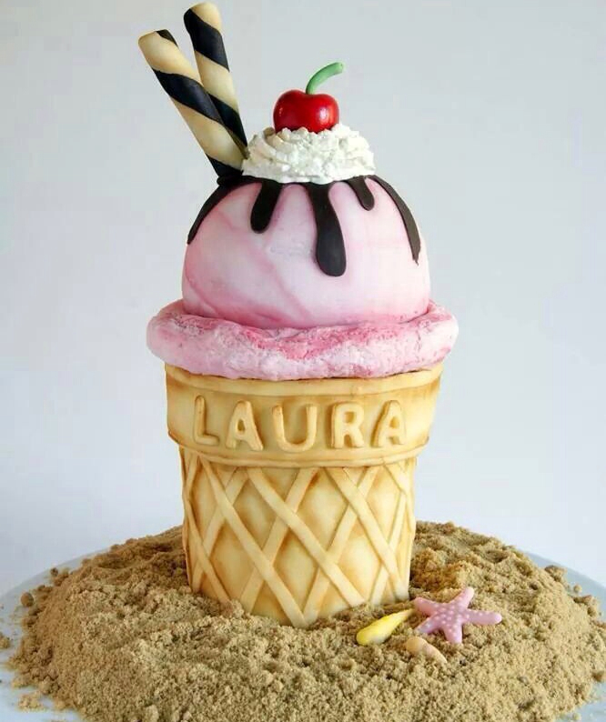 Ice Cream Cone Cake